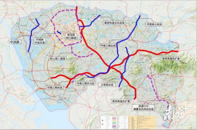 近期重點推動路網項目圖。受訪者供圖