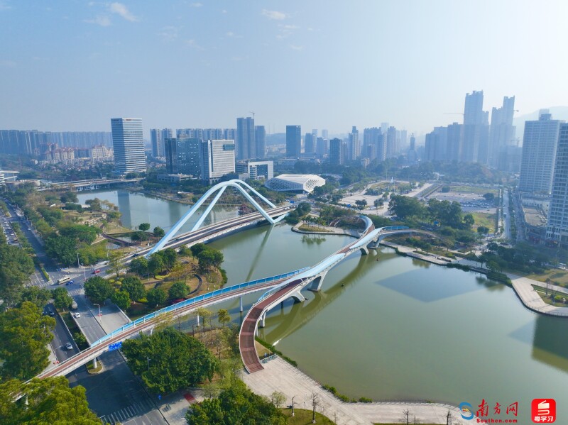 廣州南沙城市景觀圖。（攝：劉偉）