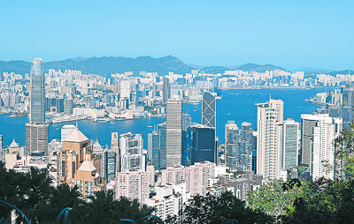 圖為香港城市風光 圖為香港城市風光