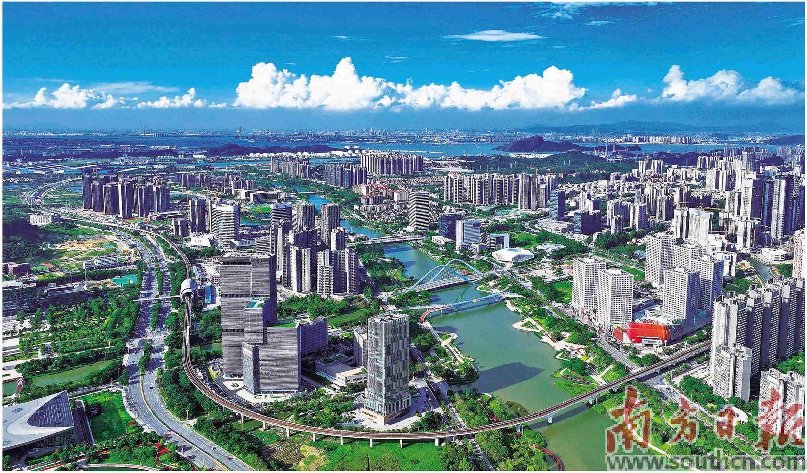 廣州南沙蕉門河中心區。本版攝影：劉偉