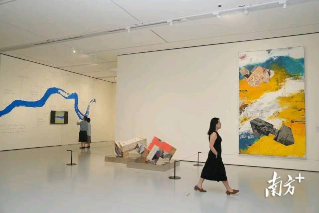 首屆“粵港澳大灣區當代藝術展”現場。 首屆“粵港澳大灣區當代藝術展”現場。