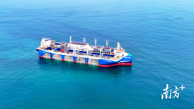 在海上試航的“湛江灣1號”。 受訪者供圖