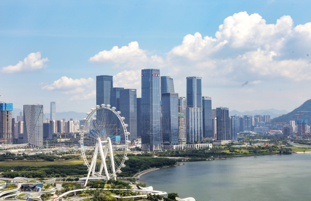 圖為深圳前海景觀 圖為深圳前海景觀